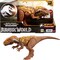 Mattel Jurassic World Wild Roar Dinosaur Toy with Sound & Attack Move, Megalosaurus Posable Action Figure Includes Digital Play, 11 inches Long